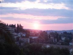 Ein Sonnenaufgang ?ber Grasse