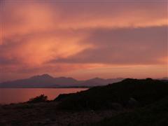 Sonnenuntergang an der K?ste von Sardinien